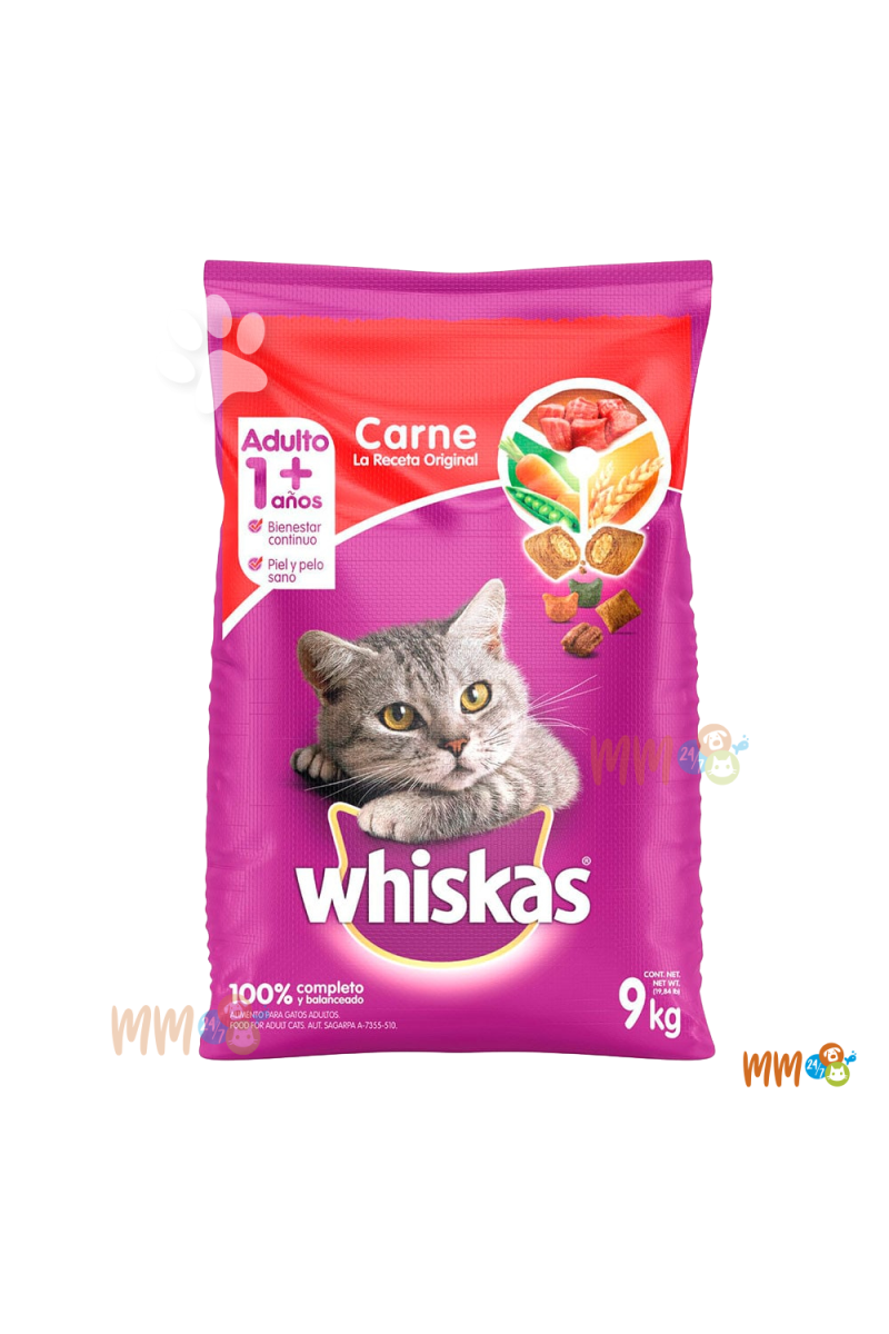 WHISKAS CARNE GATO ADULTO -Secos