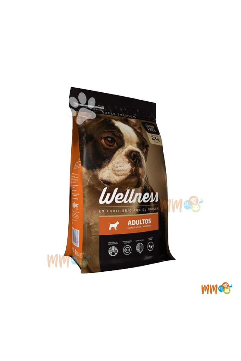 WELLNESS PERRO RAZA PEQUEÑA ADULTO -Secos