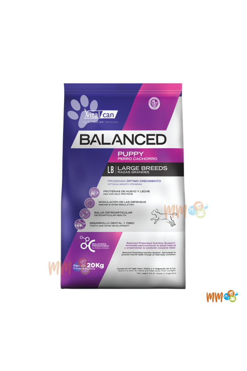 VITALCAN BALANCED PERRO RAZA GRANDE CACHORRO -Secos