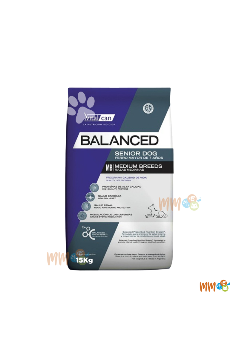 VITALCAN BALANCED PERRO RAZA GRANDE SENIOR -Secos