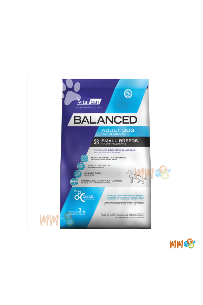 VITALCAN BALANCED PERRO RAZA PEQUEÑA ADULTO -Secos