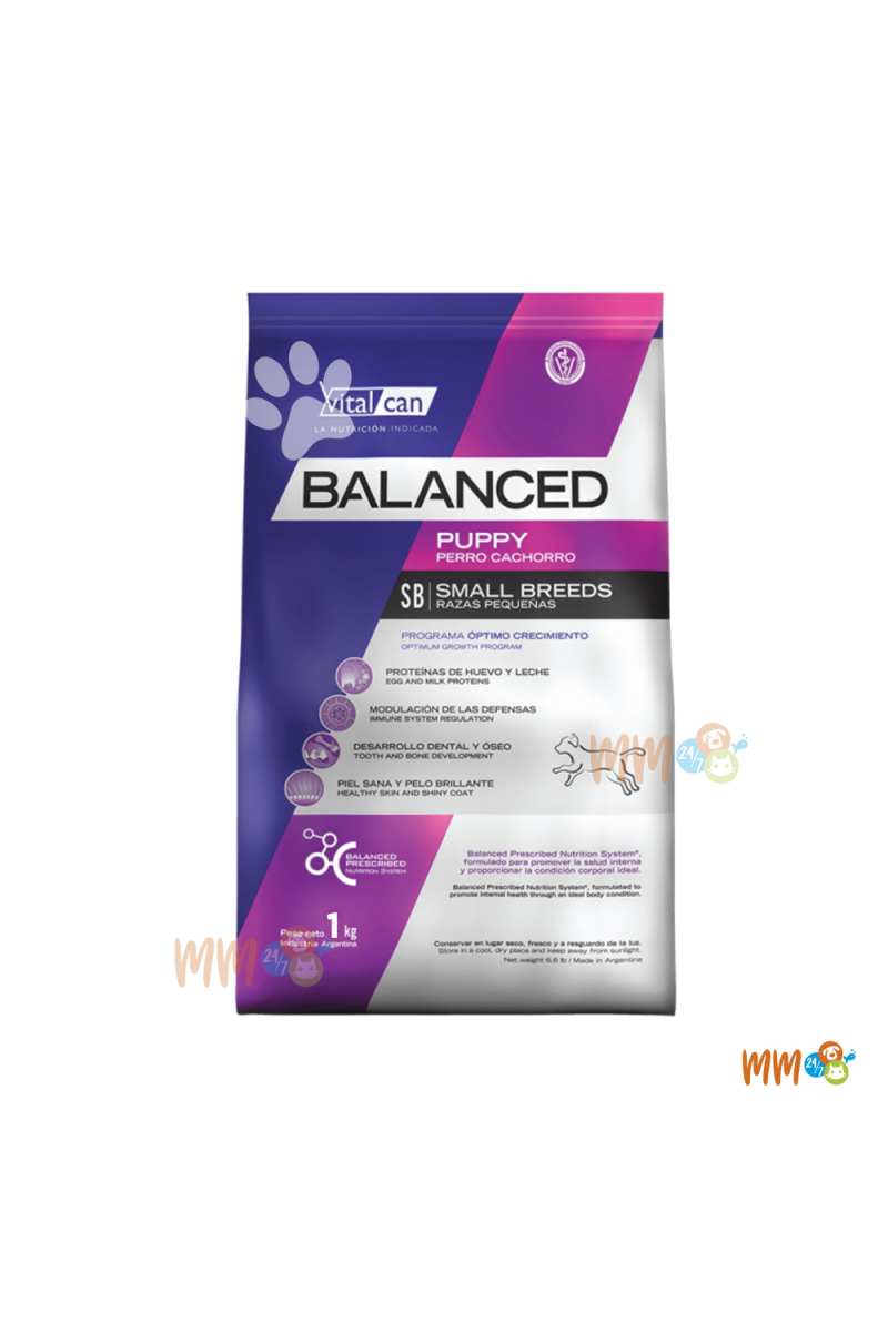 VITALCAN BALANCED PERRO RAZA PEQUEÑA CACHORRO -Secos