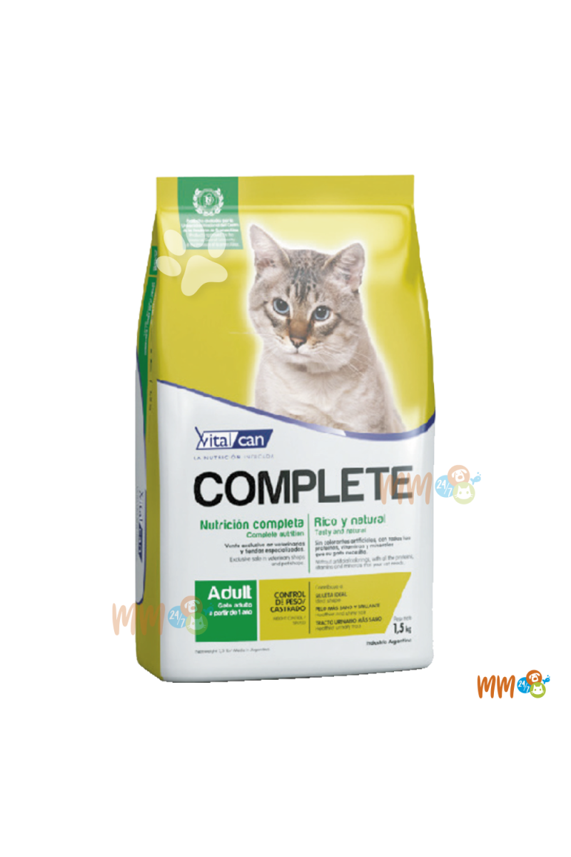 VITALCAN COMPLETE CONTROL DE PESO PARA GATO -Secos