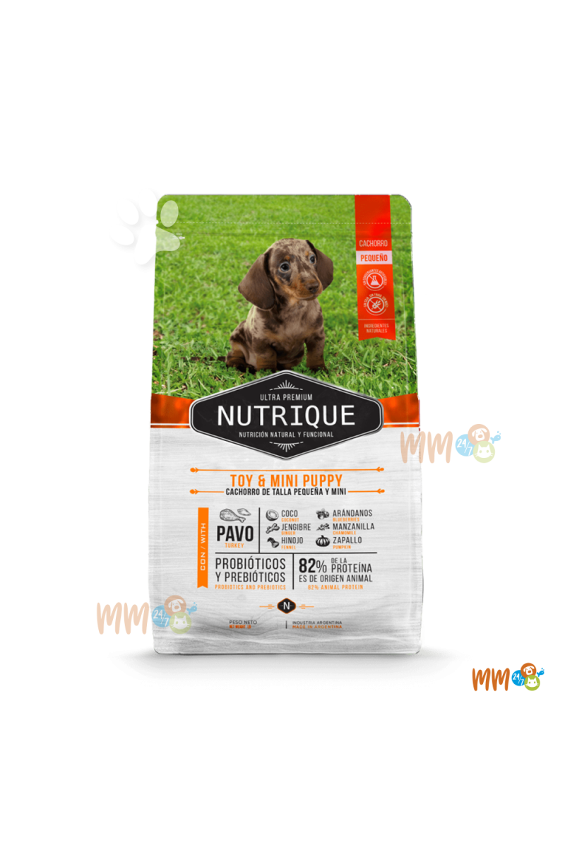 NUTRIQUE TOY & MINI PERRO CACHORRO -Secos