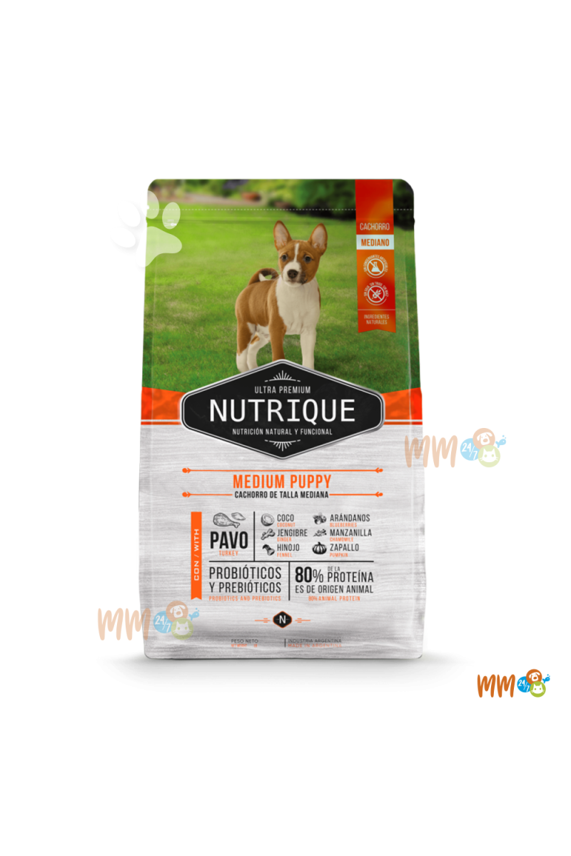 NUTRIQUE MEDIUM PERRO CACHORRO -Secos