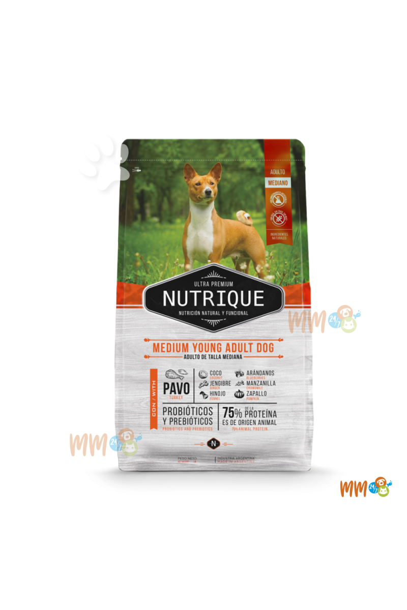 NUTRIQUE NUTRIQUE MEDIUM YOUNG PERRO ADULTO -Secos