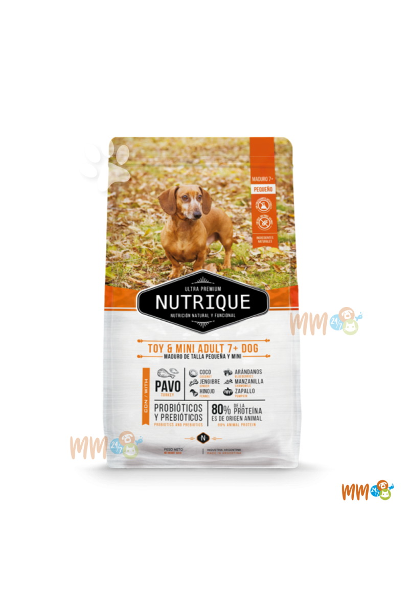 NUTRIQUE TOY & MINI ADULT 7+ PERRO SENIOR -Secos