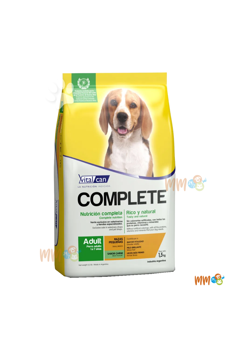 VITALCAN COMPLETE PERRO RAZA PEQUEÑA ADULTO -Secos