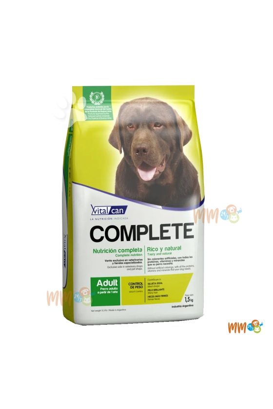 VITALCAN COMPLETE CONTROL DE PESO PARA PERRO ADULTO