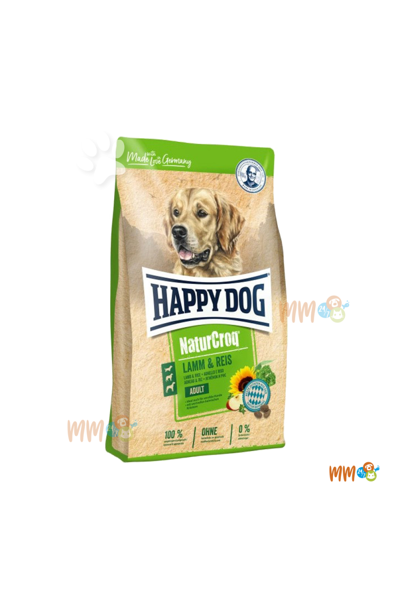 HAPPY DOG NATURCROQ CORDERO Y ARROZ PERRO ADULTO -Secos