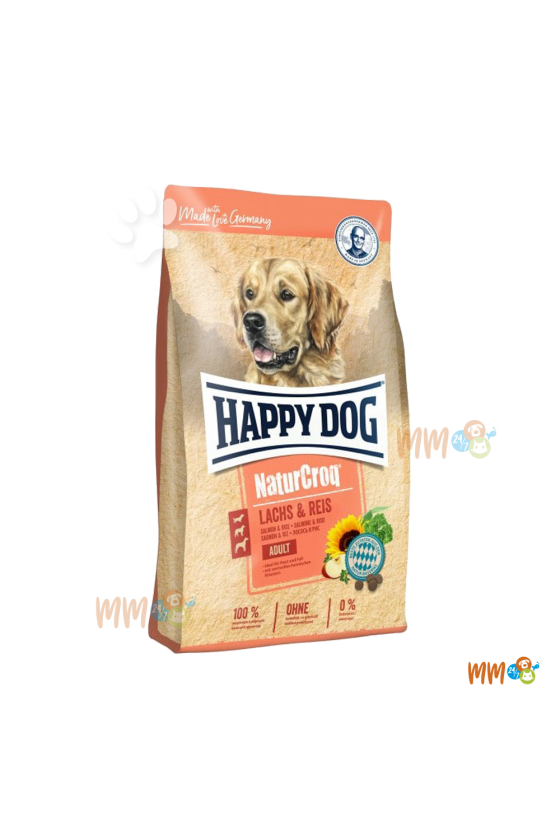 HAPPY DOG NATURCROQ SALMON Y ARROZ PERRO ADULTO