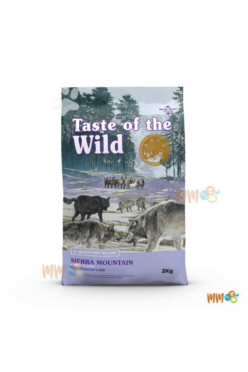 TASTE OF THE WILD SIERRA MOUNTAIN CORDERO Y HUEVO PARA PERRO ADULTO -Secos