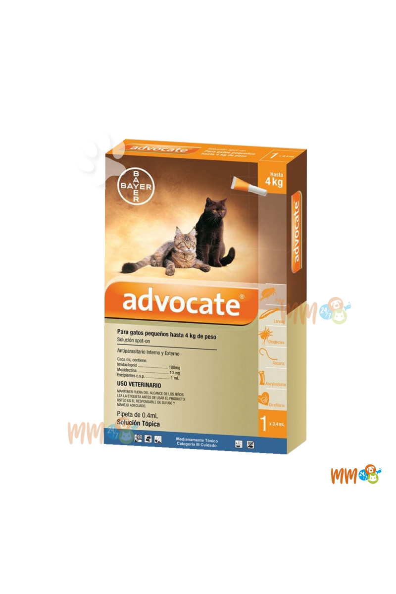 ADVOCATE PIPETA PARA GATOS -Antiparasitarios