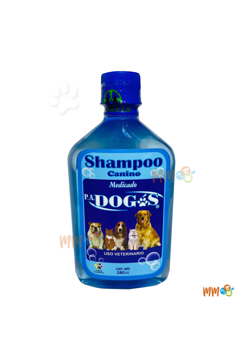 P.A. DOGS SHAMPOO MEDICADO PARA PERROS Y GATOS -Shampoo, Acondicionador y Jabón