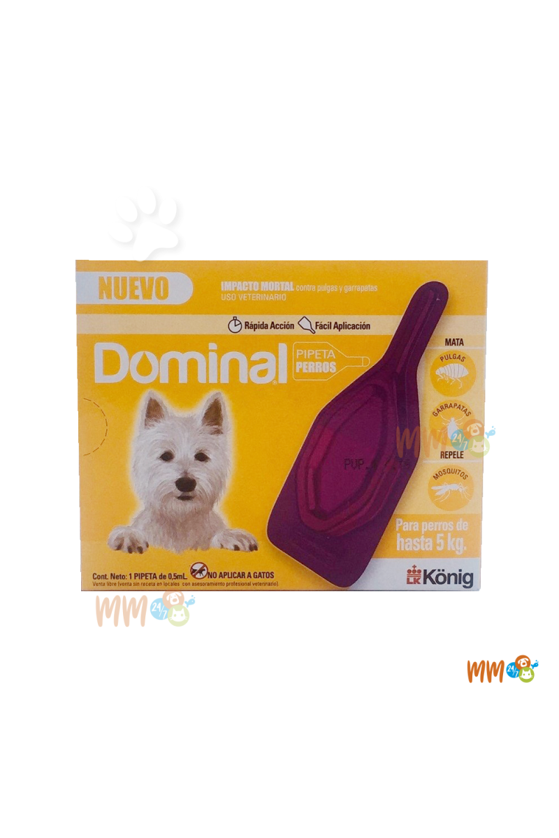 DOMINAL PIPETA PARA PERROS -Antipulgas y Garrapatas