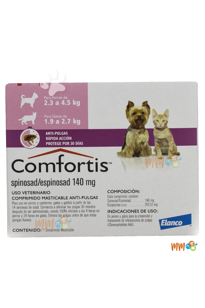 COMFORTIS ANTIPULGAS PARA PERROS Y GATOS -Antipulgas y Garrapatas