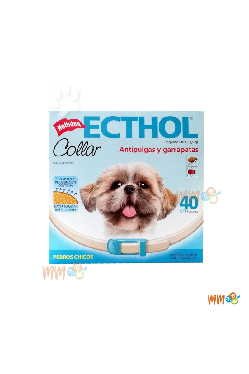 ECTHOL COLLAR PARA PERROS Y GATOS -Antipulgas y Garrapatas