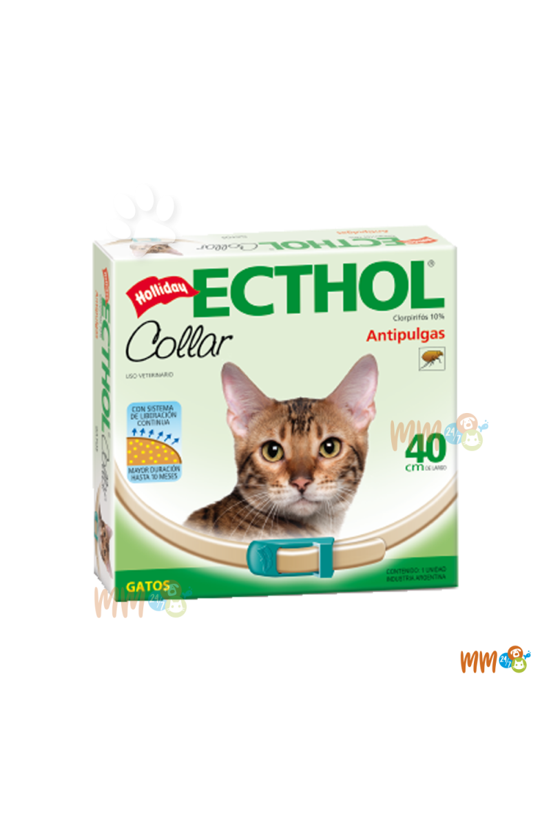 ECTHOL COLLAR PARA PERROS Y GATOS -Antipulgas y Garrapatas