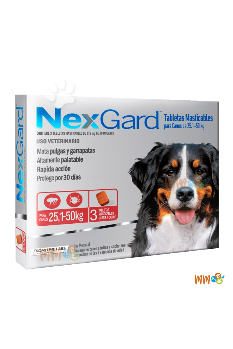 NEXGARD TABLETA PARA PERROS -Antiparasitarios