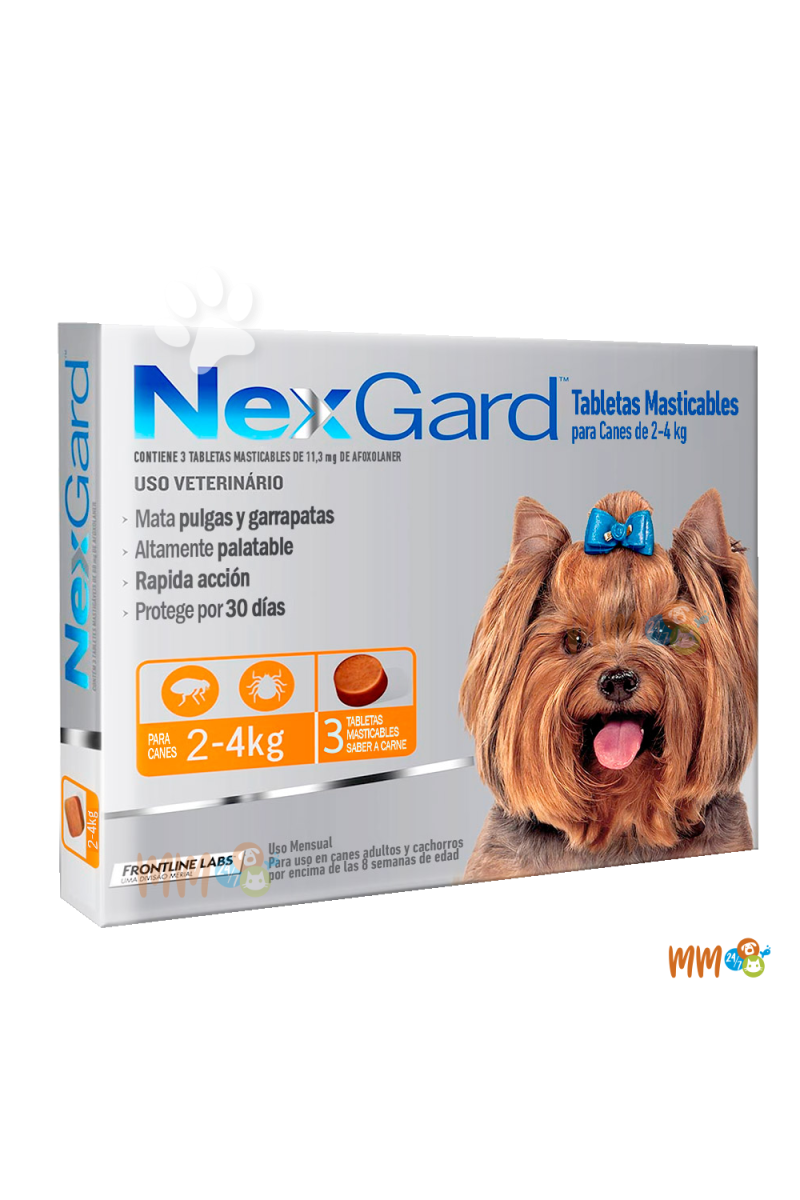 NEXGARD TABLETA PARA PERROS -Antiparasitarios