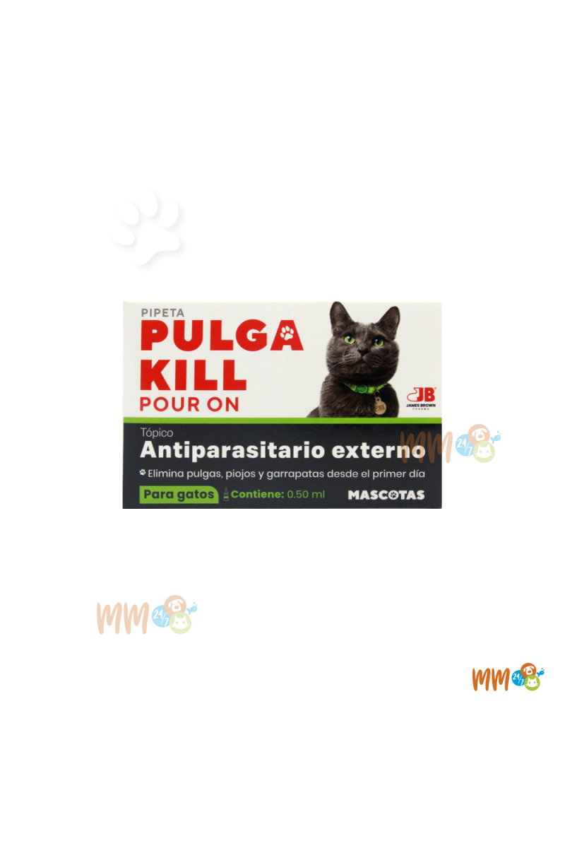 PULGA KILL POUR ON PIPETA PARA GATOS -Antiparasitarios