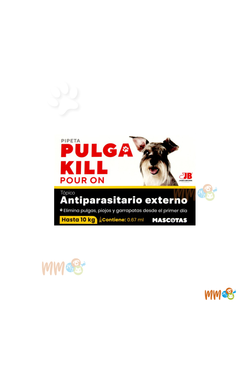 PULGA KILL POUR ON PIPETA PERROS -Antiparasitarios