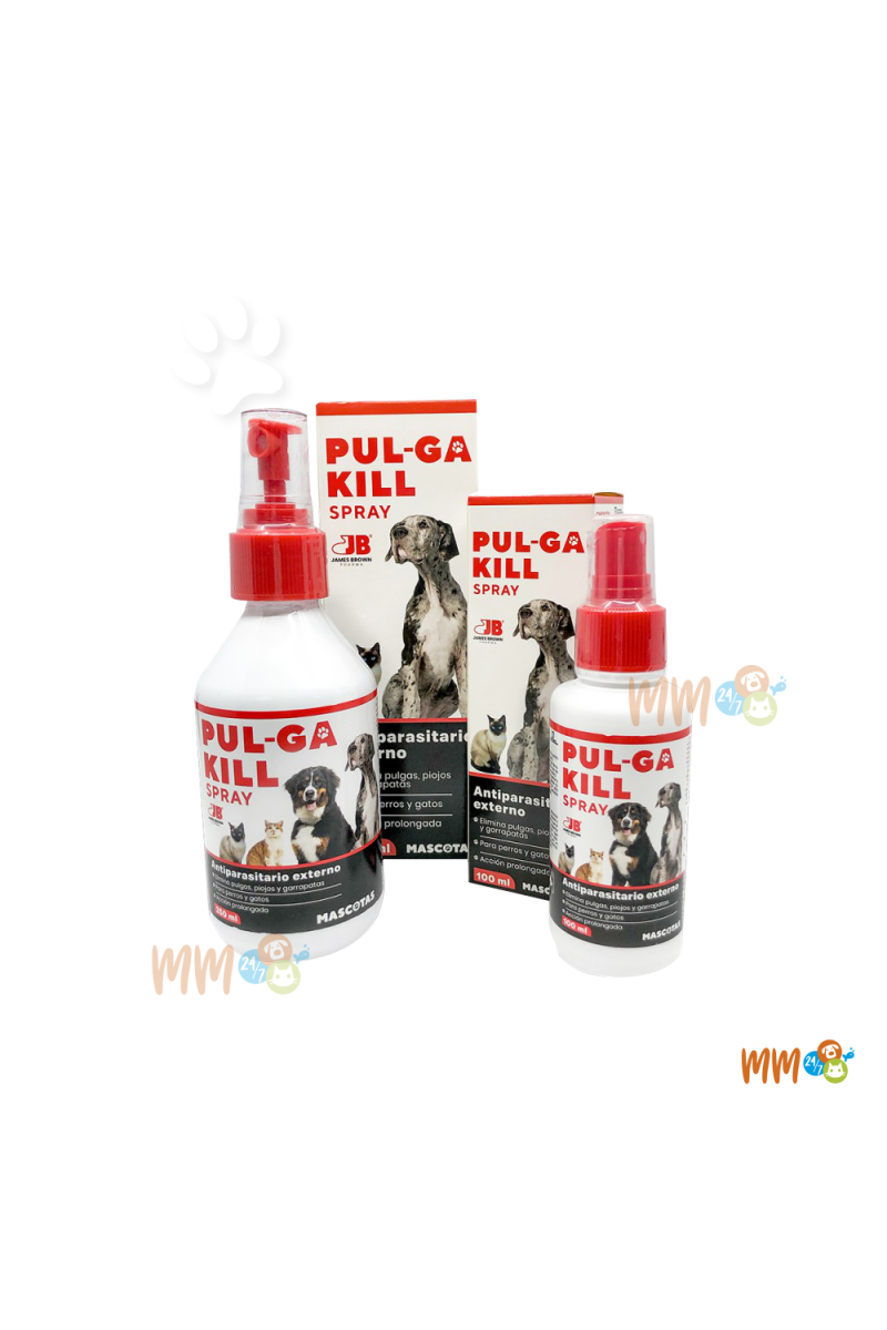 PUL-GA KILL SPRAY PARA PERROS Y GATOS -Antiparasitarios