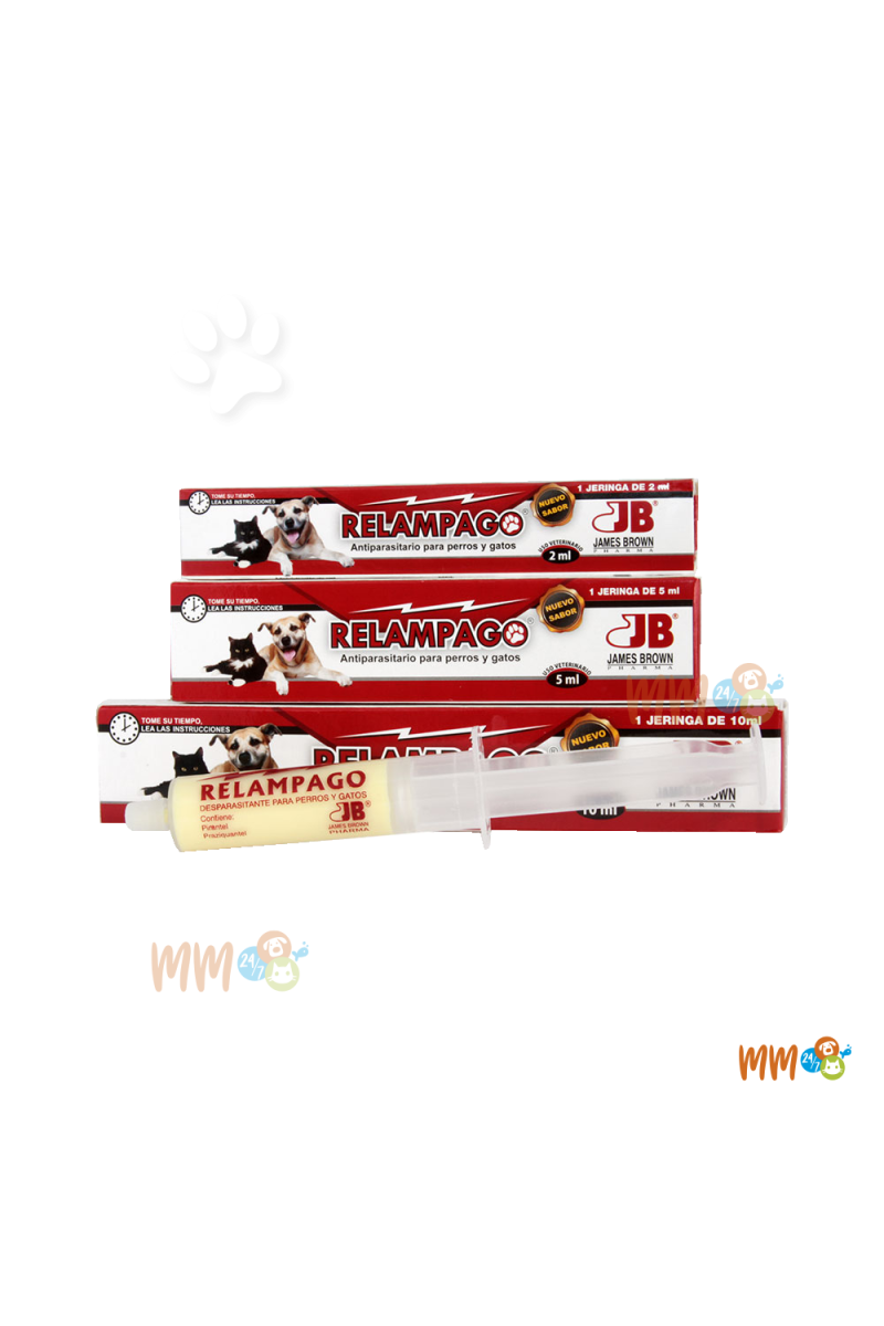 RELAMPAGO ANTIPARASITARIO PARA PERROS Y GATOS -Antiparasitarios