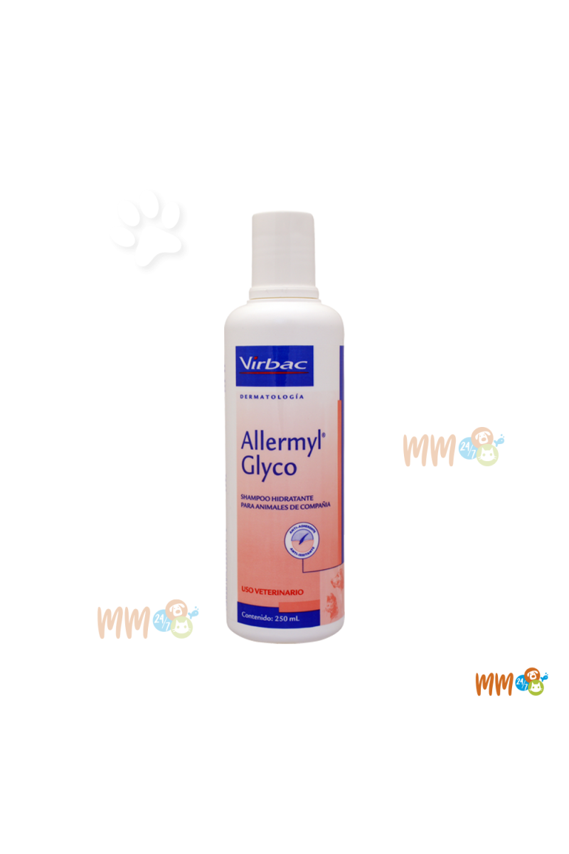 ALLERMYL GLYCO SHAMPOO PARA PERROS Y GATOS -Shampoo, Acondicionador y Jabón