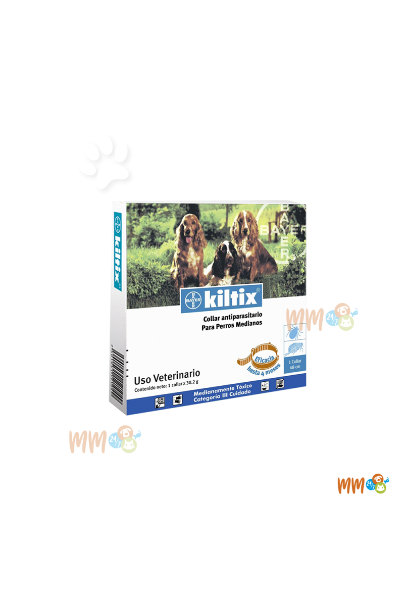 KILTIX COLLAR ANTIPARASITARIO PARA PERROS -Antipulgas y Garrapatas