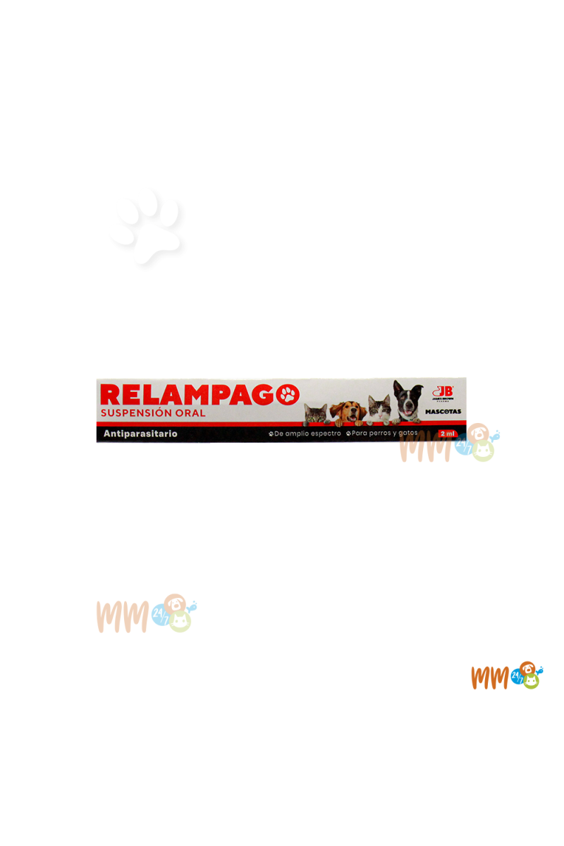 RELAMPAGO ANTIPARASITARIO PARA PERROS Y GATOS -Antiparasitarios