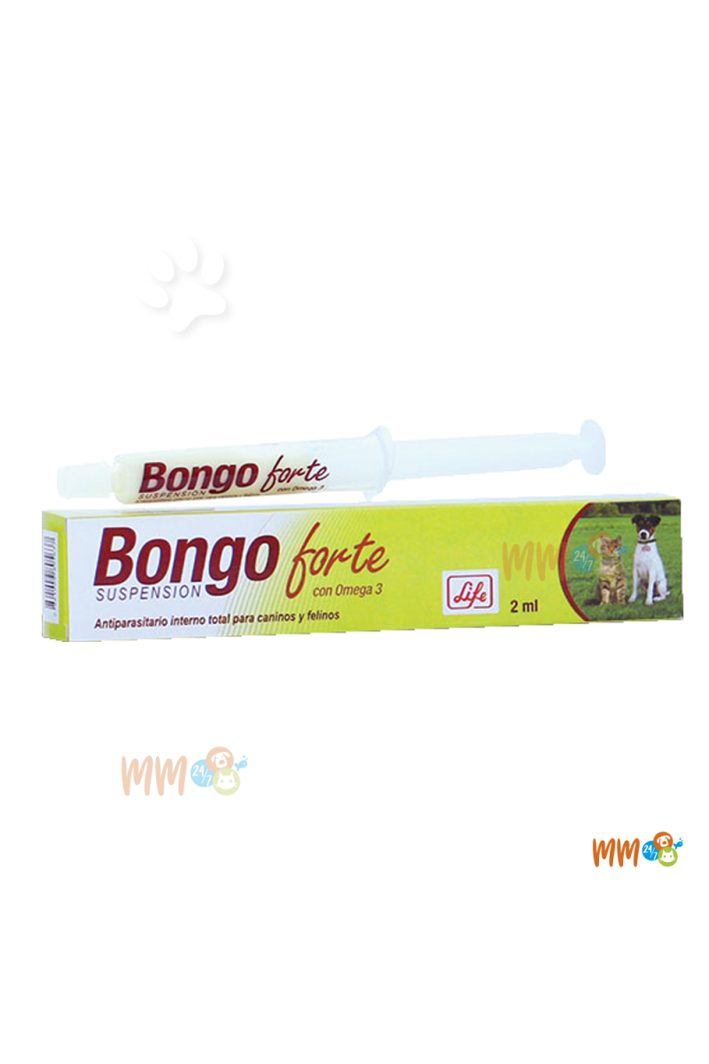 BONGO FORTE ANTIPARASITARIO PARA PERROS Y GATOS -Antiparasitarios